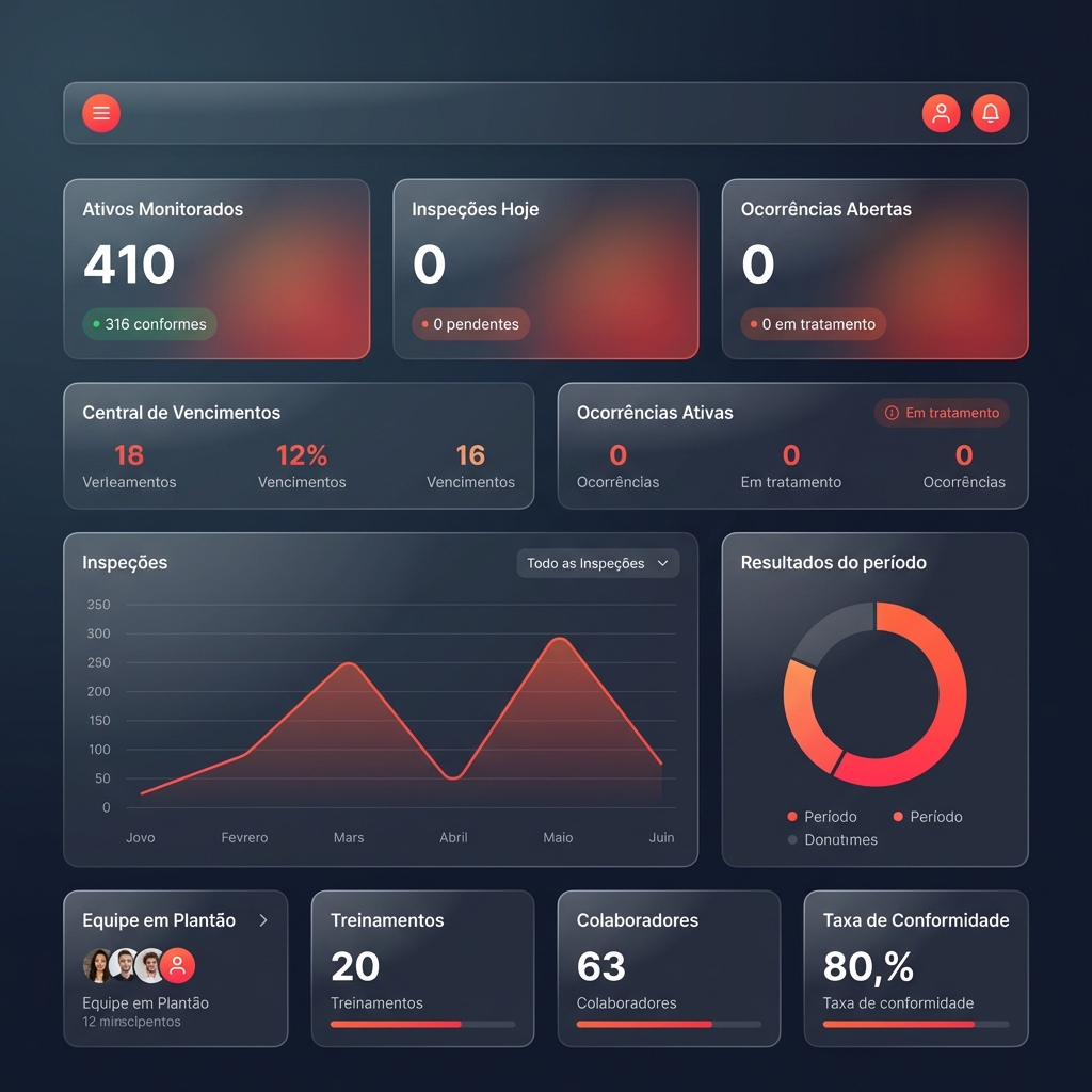 Dashboard Gestão Brigada